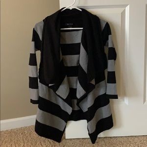 White House Black Market black and grey sweater